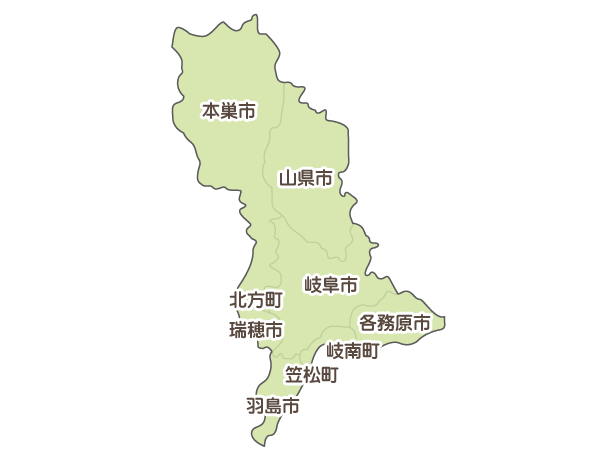 岐阜地域マップ