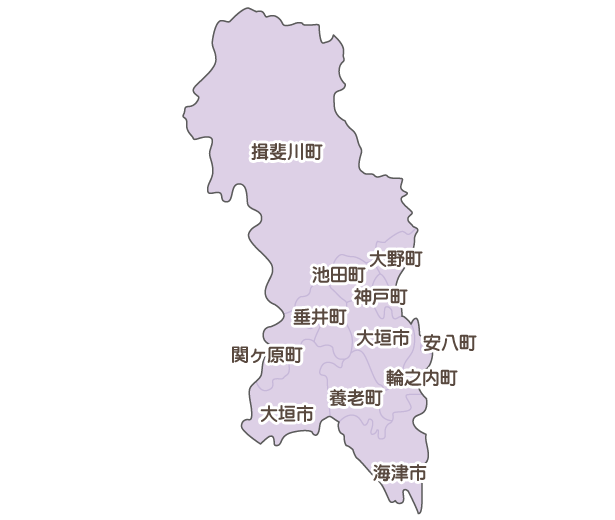 西濃地域マップ
