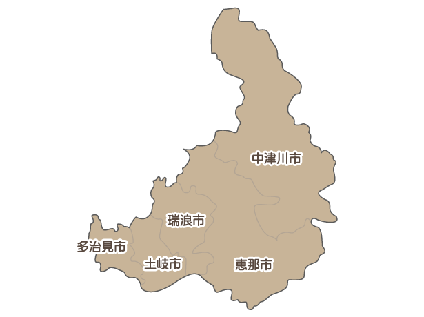 東濃地域マップ